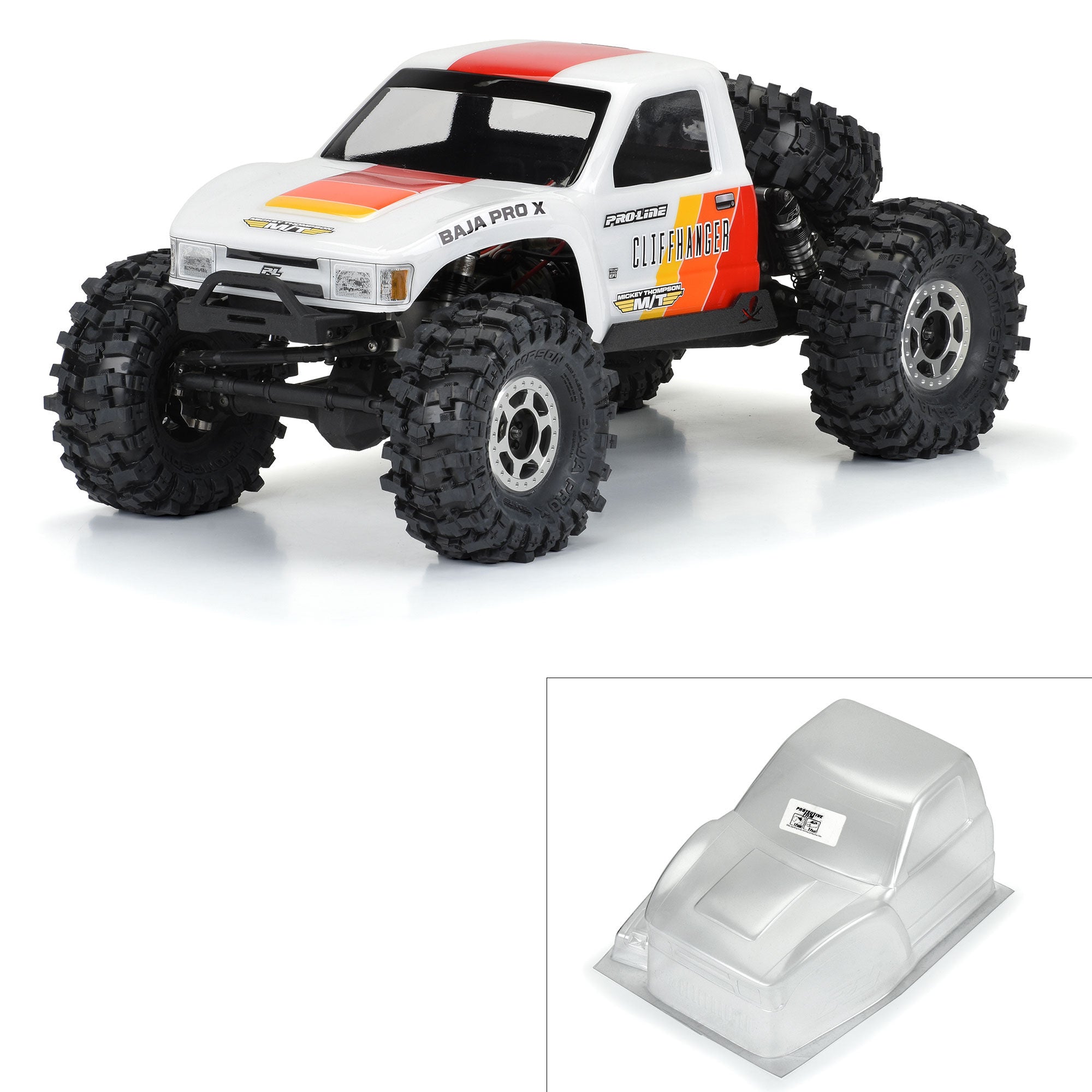 1/10 Cliffhanger HP Cab-Only Clear Body 12.3" (313mm) WB Cra