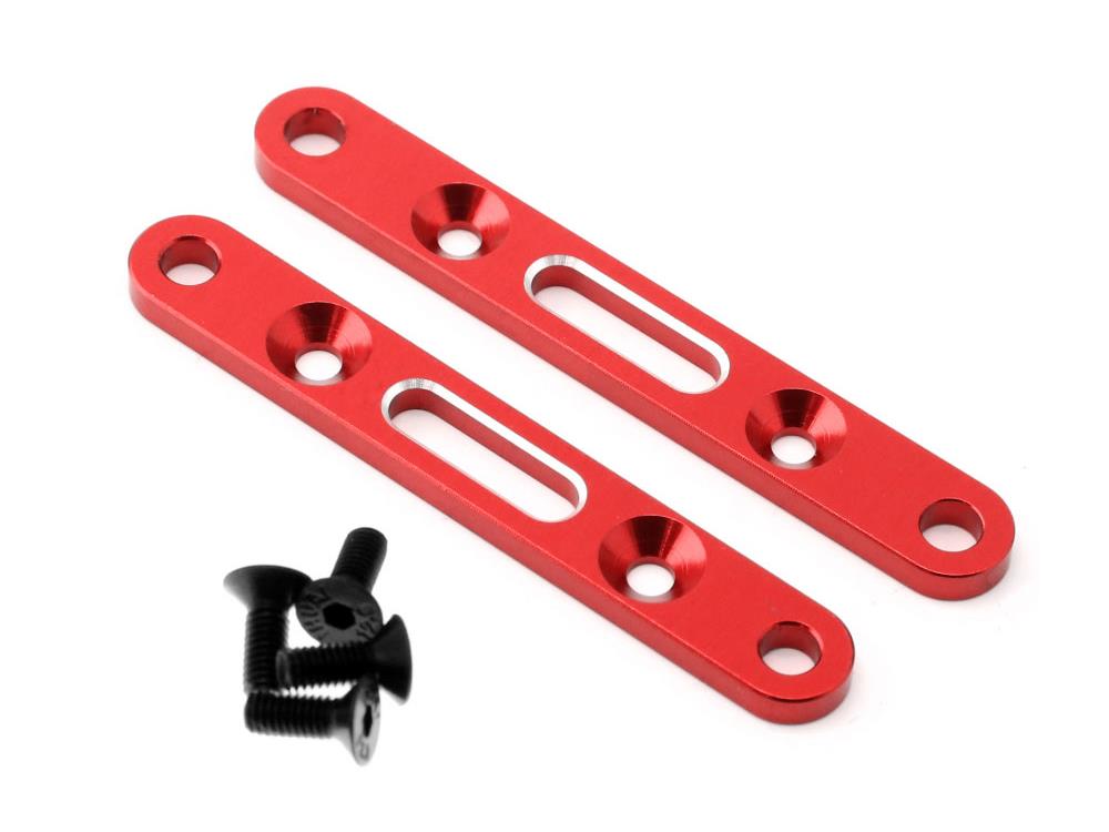 Front &amp; Rear Sus Arm Mount, Red Aluminum, 4S