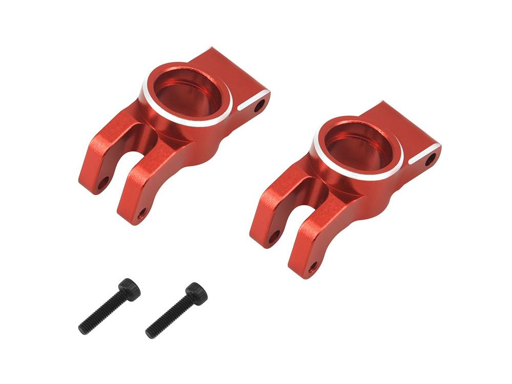 Rear Hubs, Red Aluminum, 1/18 Grom