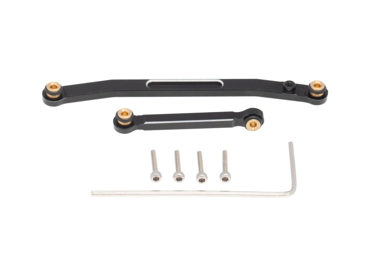 Steering Link Set Blk Alloy AX/SCX24