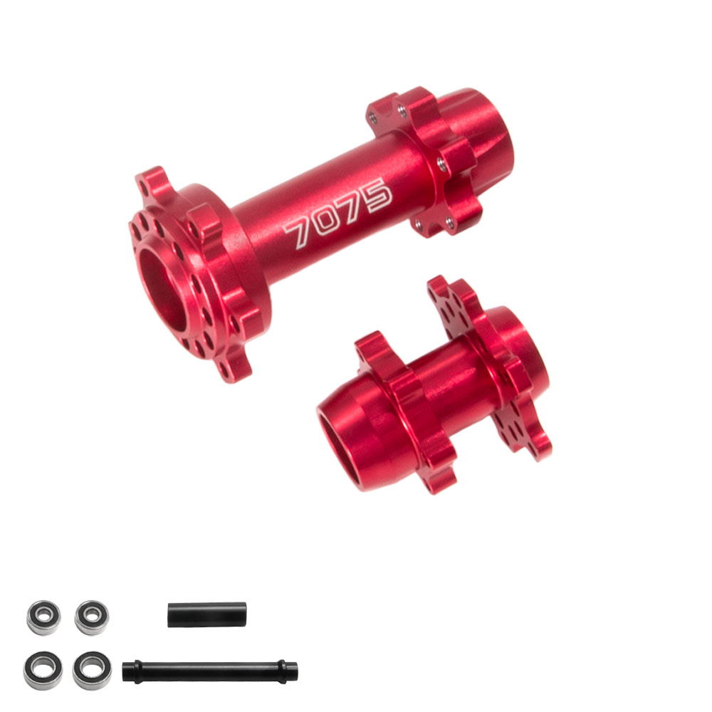 Aluminum Hub Set, Promoto, Red