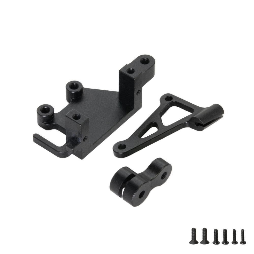 Aluminum Servo Mount Set, Promoto, Black