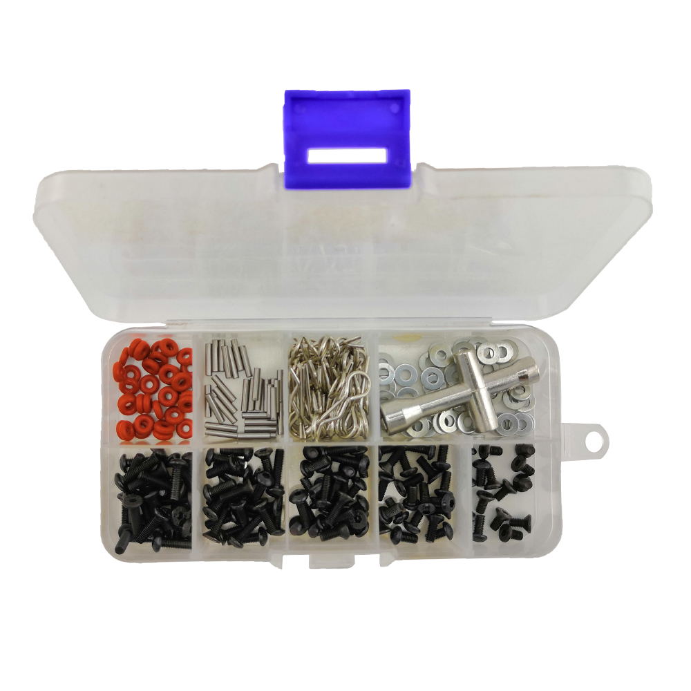 Screws &amp; Parts Pit Box 1/10th (161pcs boxed)