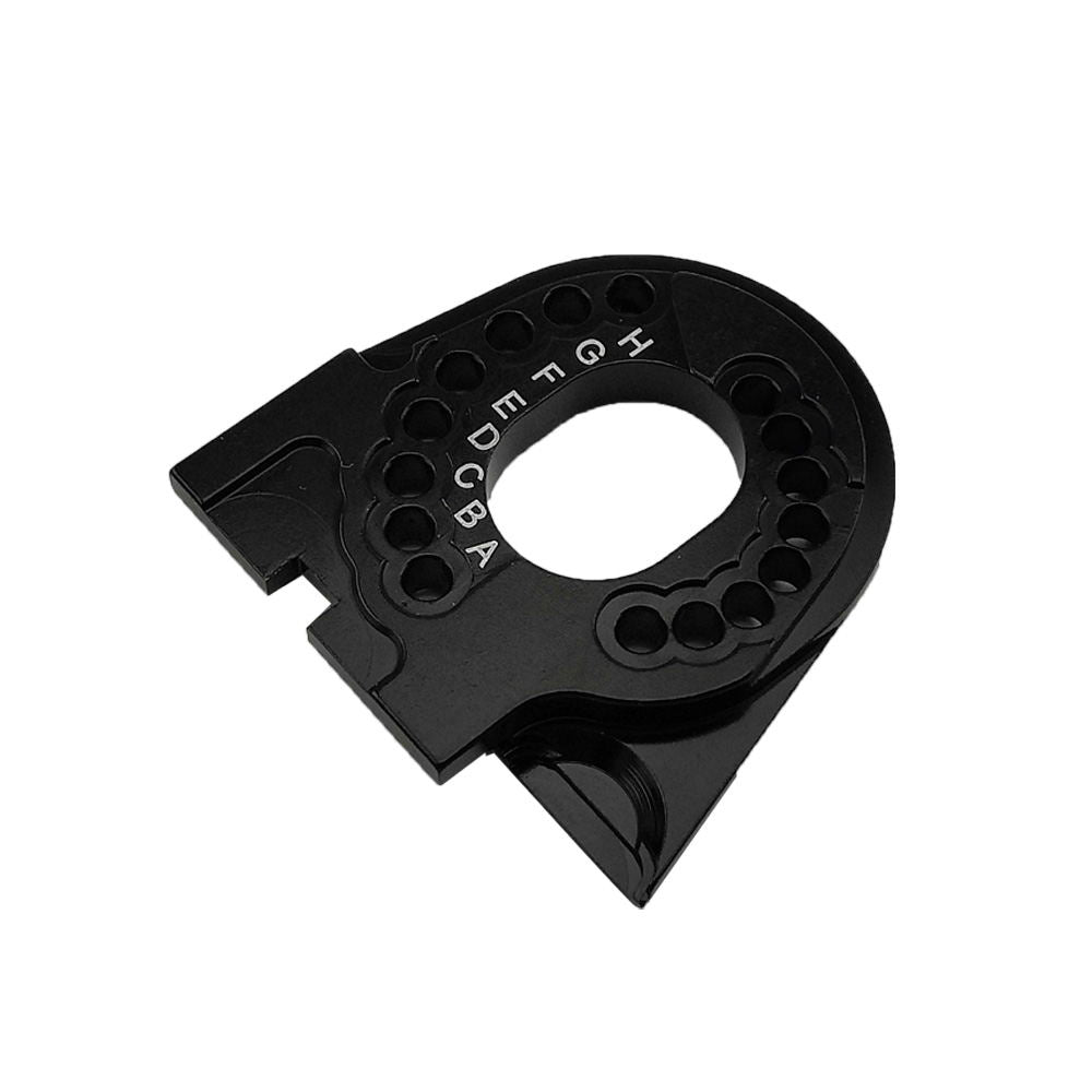 Adjustable Motor Mount, Black Aluminum TRX4