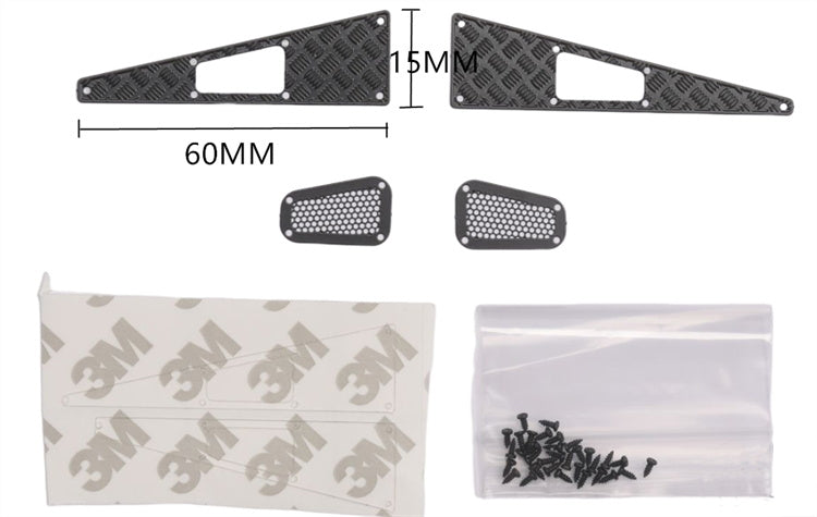 Hood Trim Fittings Black TRX-4M