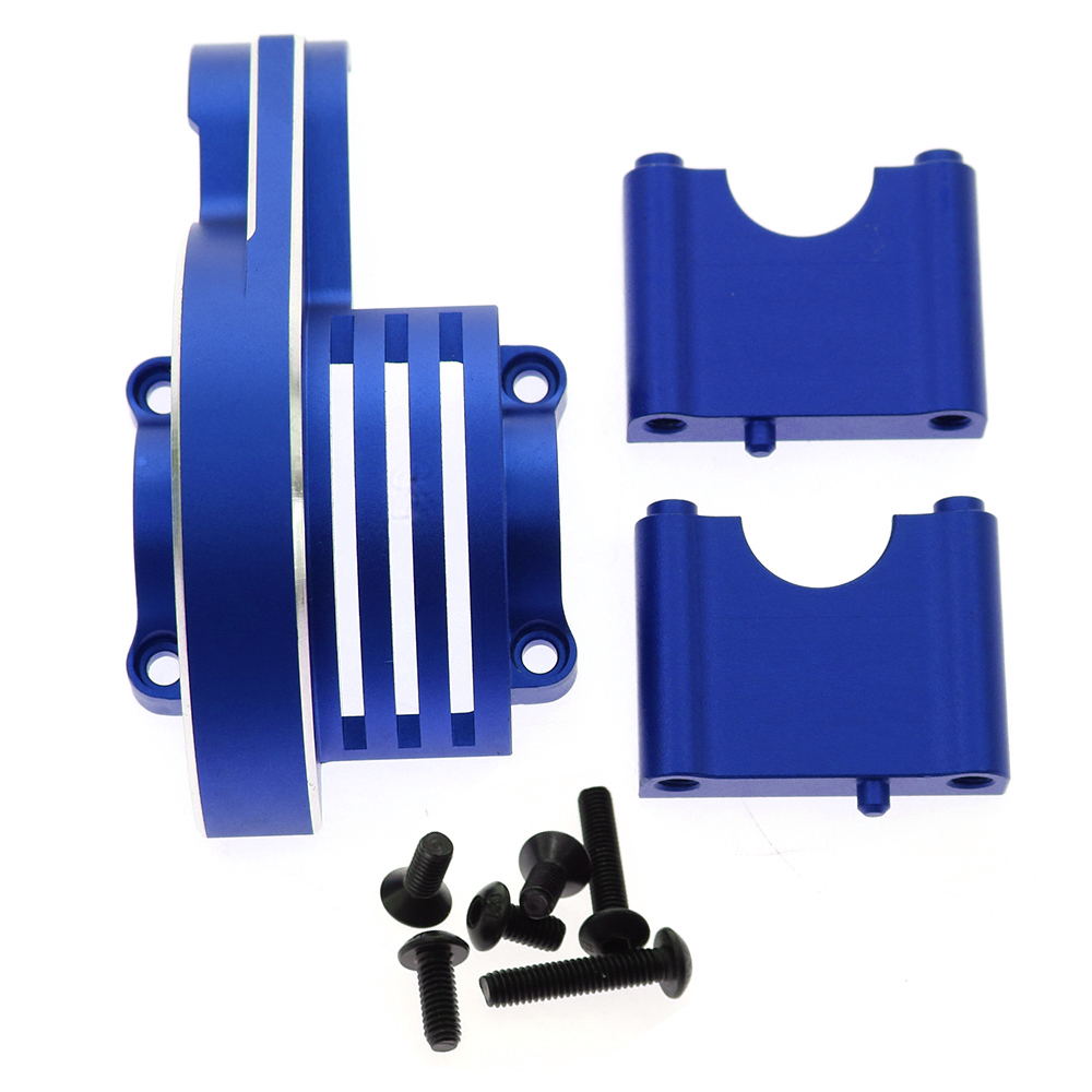 Centre Diff Mount w/ Gear Cover Blue Aluminum Sledge