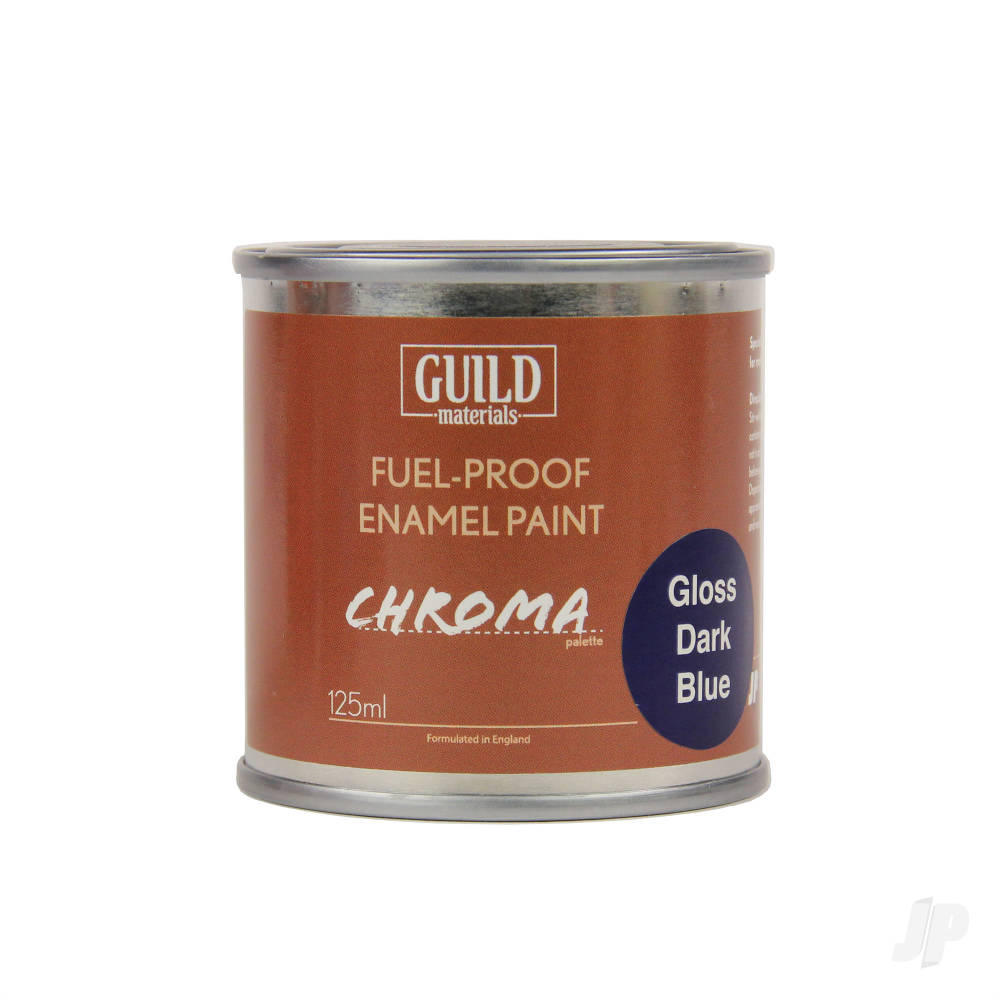 Guild Lane Chroma Enamel Fuelproof Paint Gloss Dark Blue (125ml Tin) GLDCHR6204 1