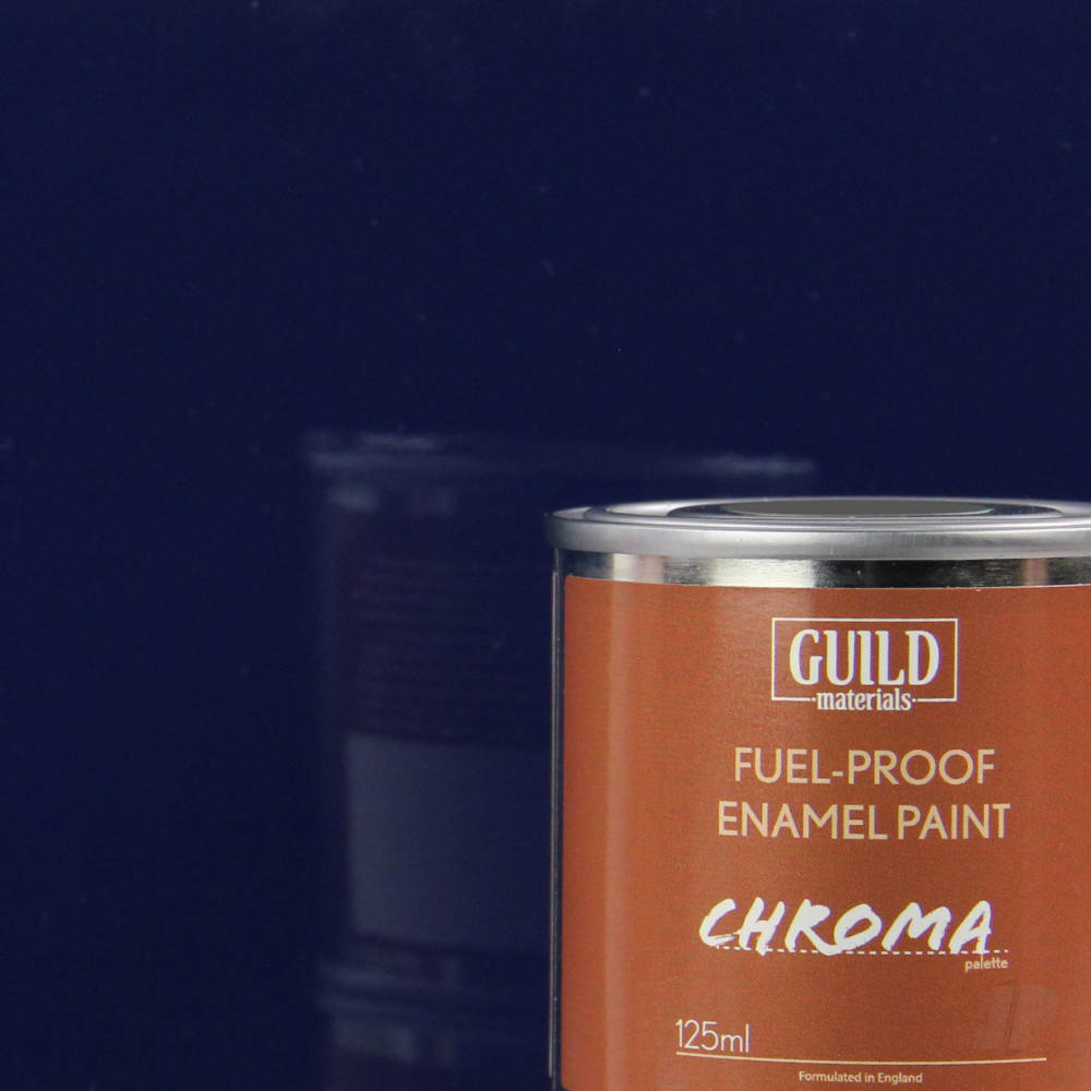 Guild Lane Chroma Enamel Fuelproof Paint Gloss Dark Blue (125ml Tin) GLDCHR6204 Main