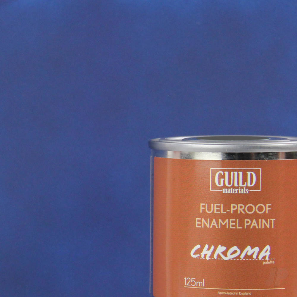 Guild Lane Chroma Enamel Fuelproof Paint Matt Dark Blue (125ml Tin) GLDCHR6304 Main