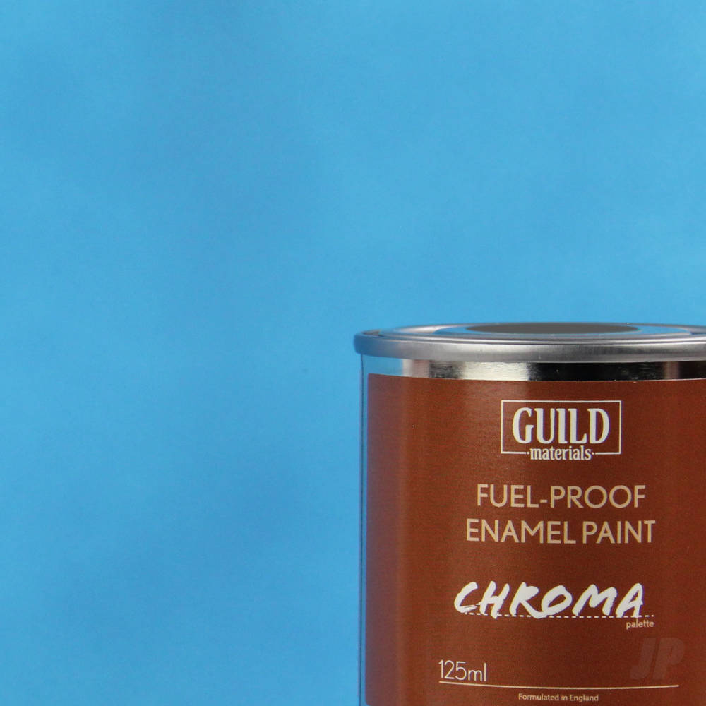 Guild Lane Chroma Enamel Fuelproof Paint Matt Light Blue (125ml Tin) GLDCHR6305 Main