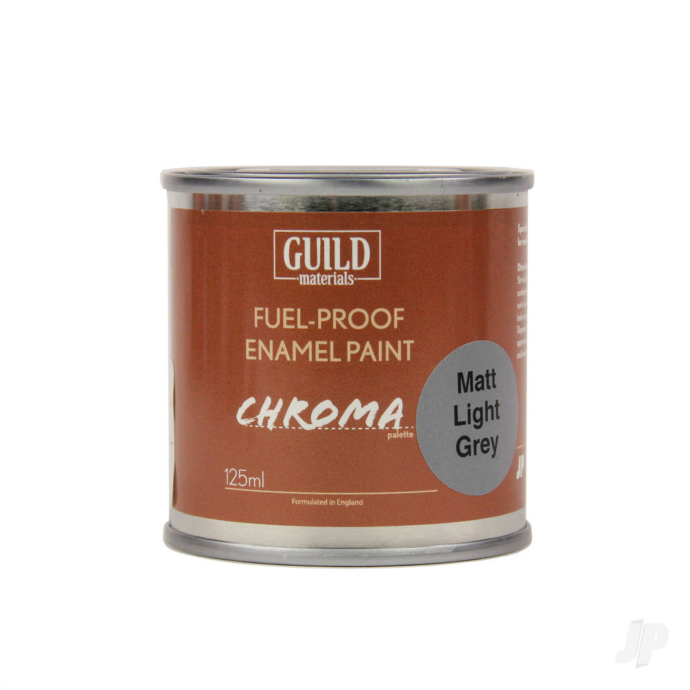 Guild Lane Chroma Enamel Fuelproof Paint Matt Light Grey (125ml Tin) GLDCHR6310 1