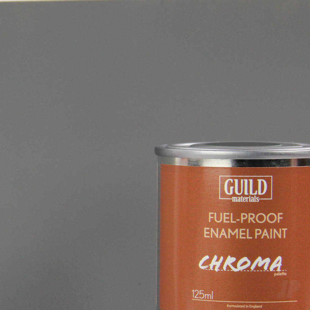 Guild Lane Chroma Enamel Fuelproof Paint Matt Dark Grey (125ml Tin) GLDCHR6311 Main