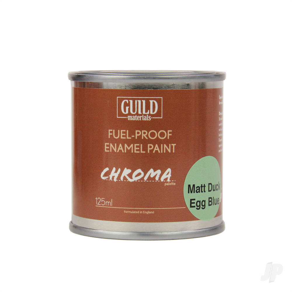 Guild Lane Chroma Enamel Fuelproof Paint Matt Duck Egg Blue (125ml Tin) GLDCHR6313 1