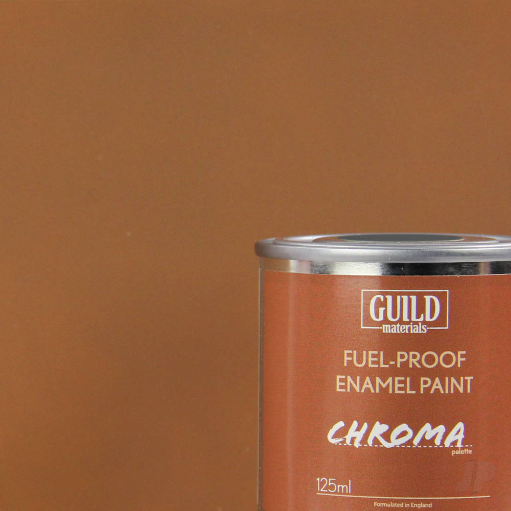 Guild Lane Chroma Enamel Fuelproof Paint Matt Dark Earth (125ml Tin) GLDCHR6314 Main