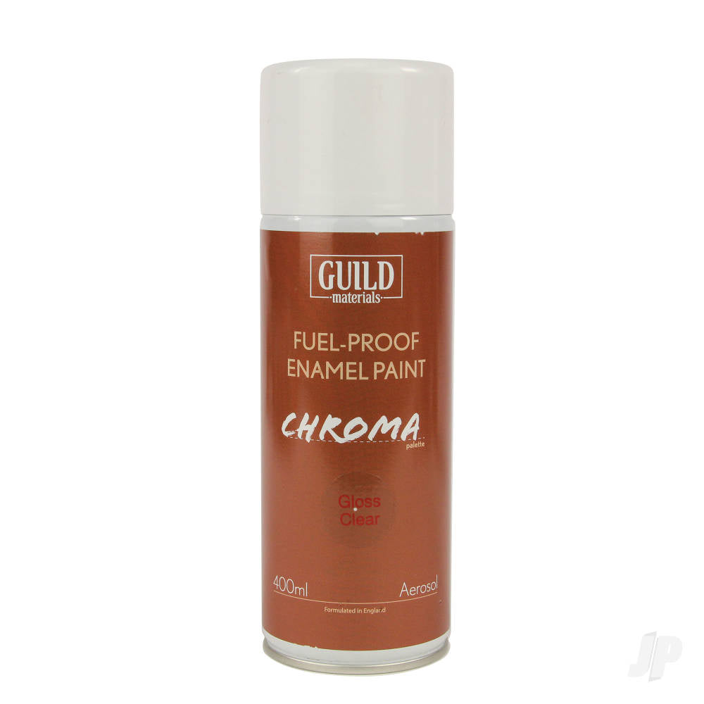 Guild Lane Chroma Enamel Fuelproof Paint Gloss Clear (400ml Aerosol) GLDCHR6408 1