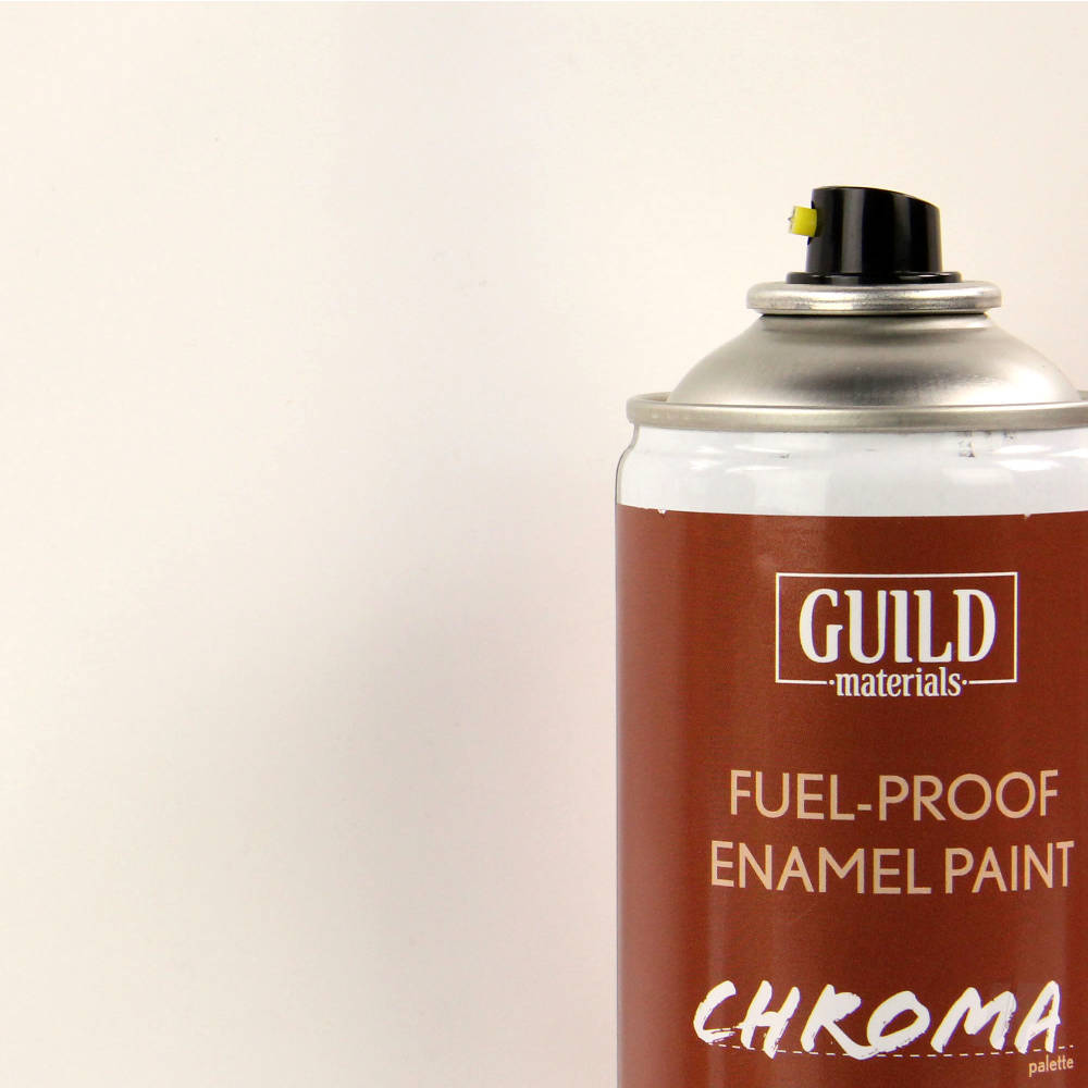 Guild Lane Chroma Enamel Fuelproof Paint Matt White (400ml Aerosol) GLDCHR6500 Main