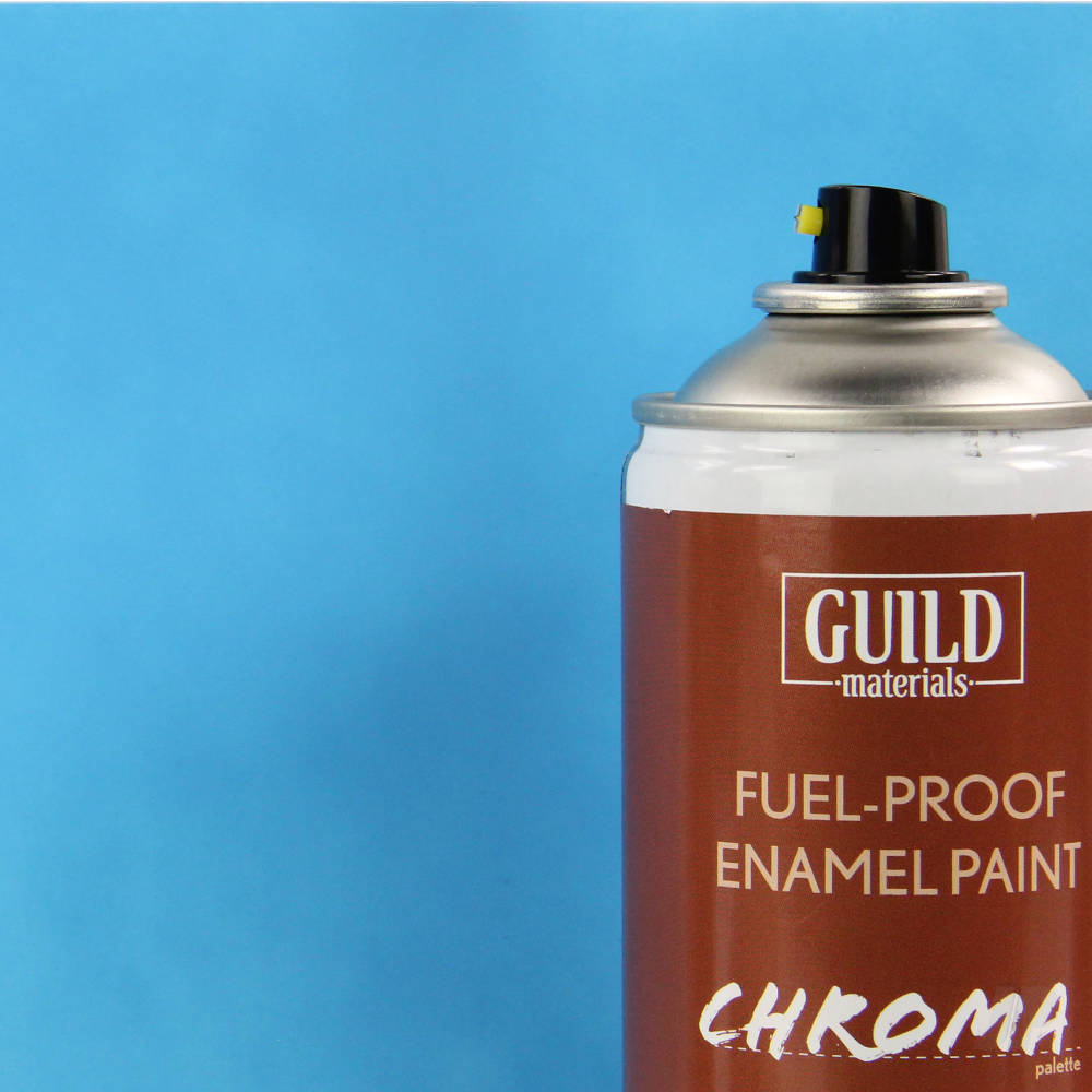 Guild Lane Chroma Enamel Fuelproof Paint Matt Light Blue (400ml Aerosol) GLDCHR6505 Main