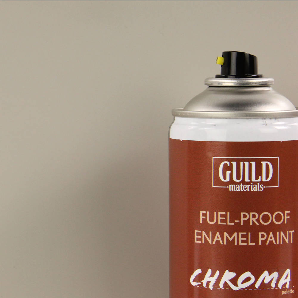 Guild Lane Chroma Enamel Fuelproof Paint Matt Light Grey (400ml Aerosol) GLDCHR6510 Main