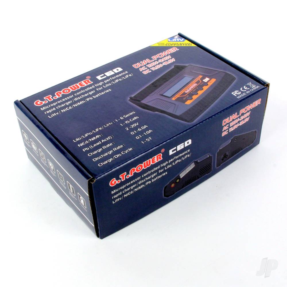 GT Power C6D 50W AC/DC 6A Charger (UK) GTP0006 7
