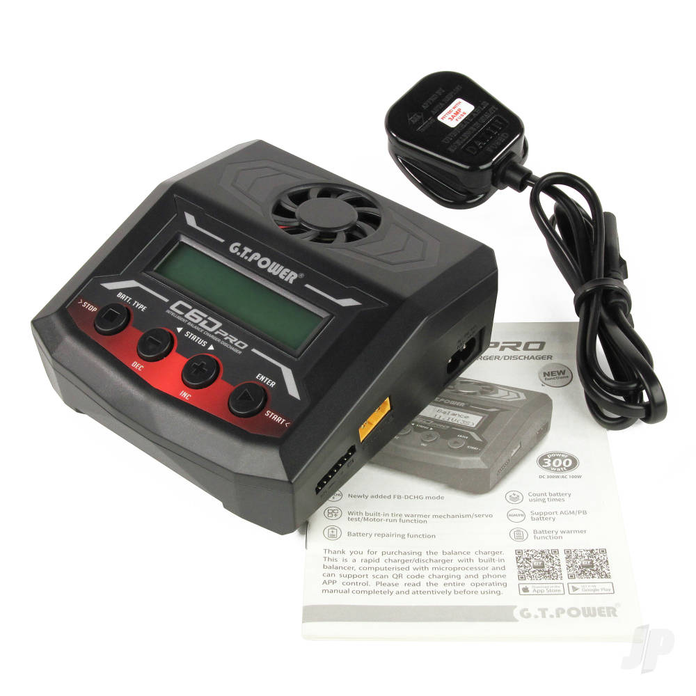 GT Power C6D Pro 100W AC/DC 12A Inteligent Charger (UK) GTP0174 2