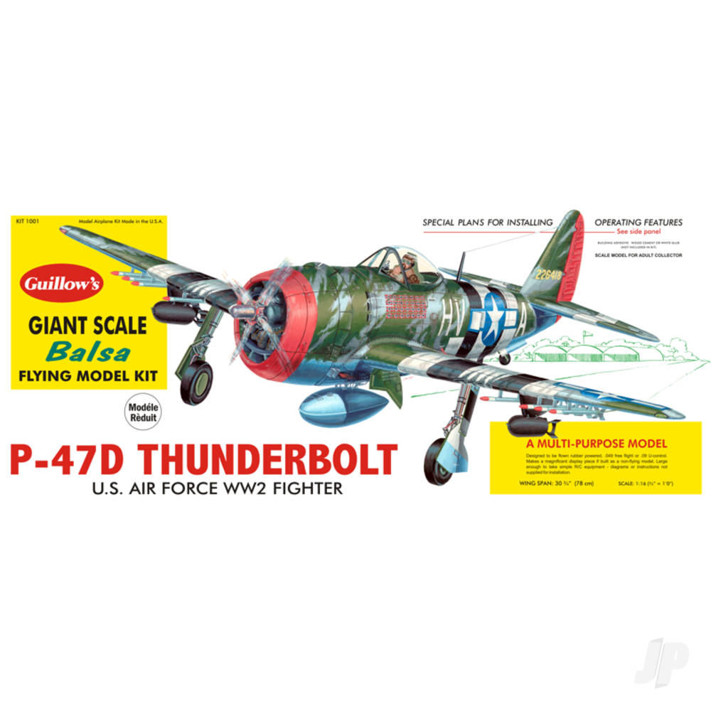 Guillow Republic P-47D Thunderbolt GUI1001 1