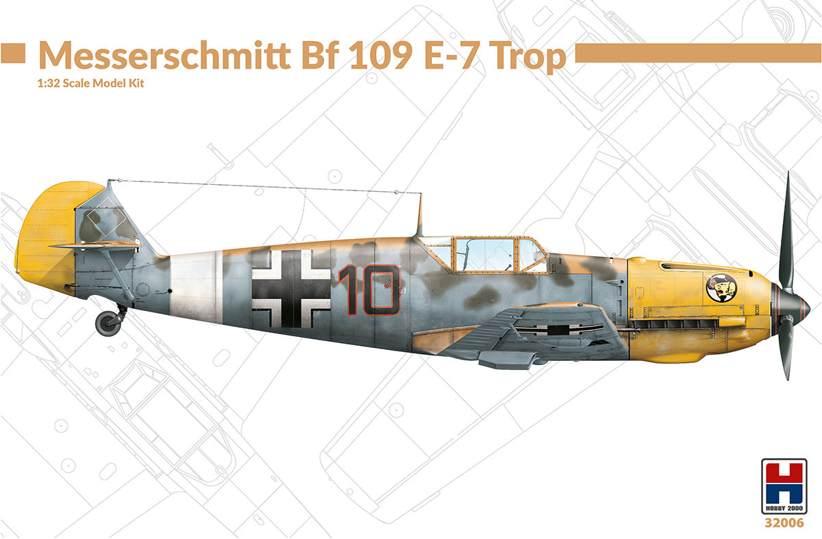 Messerschmitt Bf-109E-7 trop DRAGON KIT+