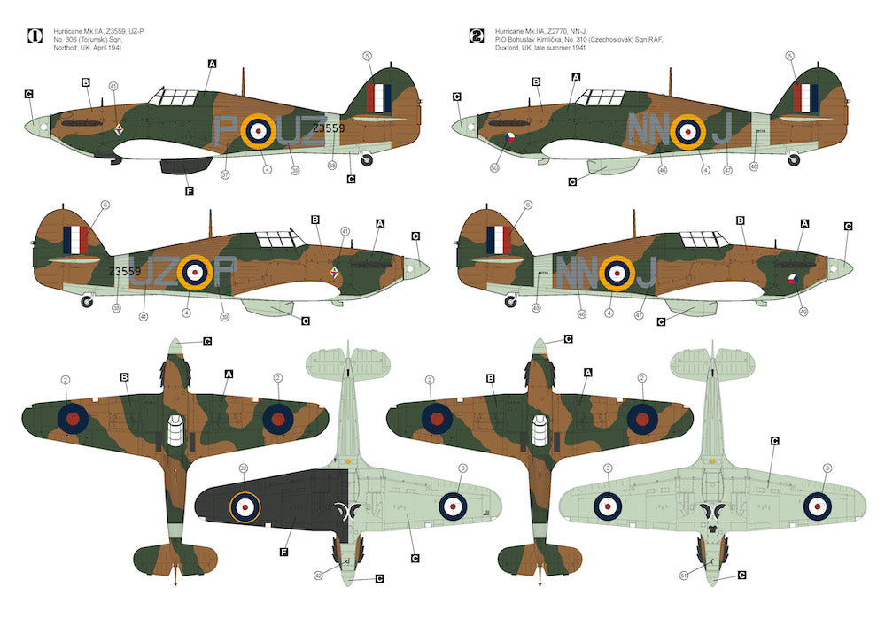 Hawker Hurricane Mk.IIA Hasegawa + CARTOGRAF + MASKS