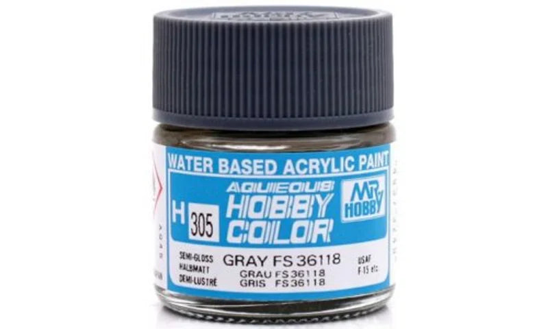 Mr Hobby Aqueous Hobby Color 10ml H-305 Gray FS36118 (US)