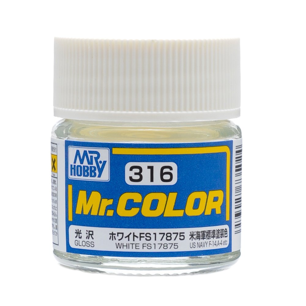 Mr Hobby Aqueous Hobby Color 10ml H-316 White FS17875 (US)