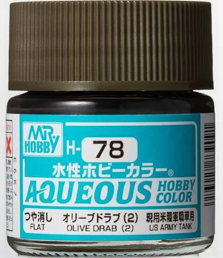 Mr Hobby Aqueous Hobby Color 10ml H-052 Olive Drab (I) (US)