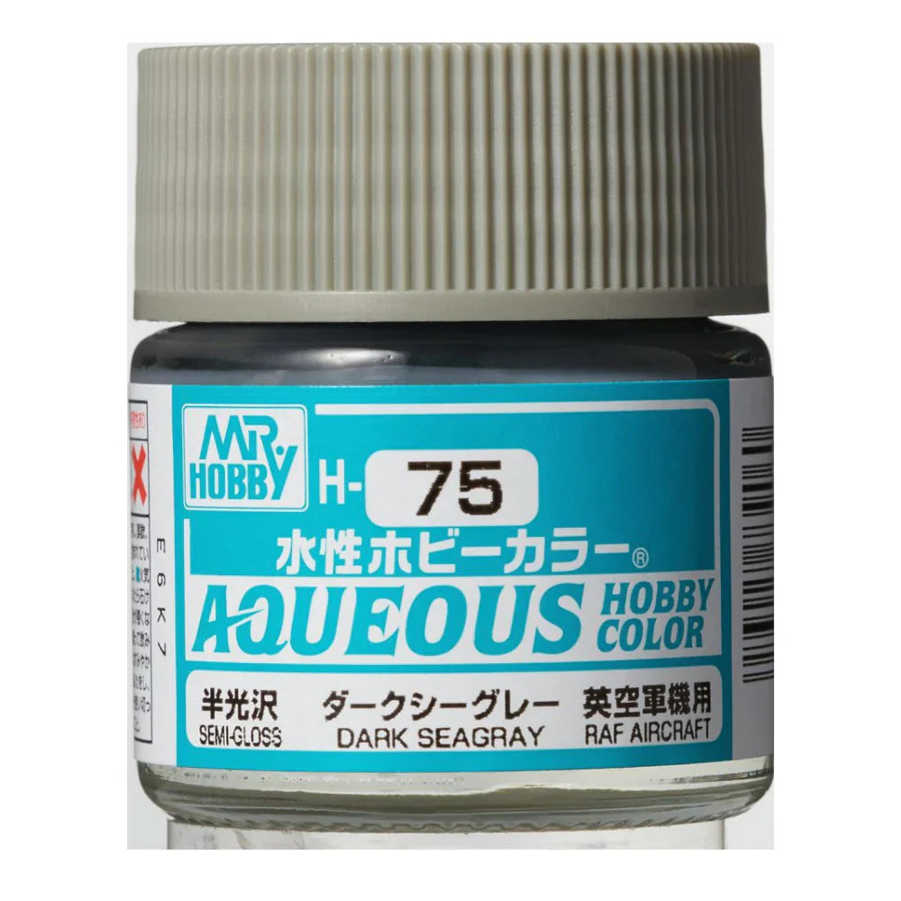 Mr Hobby Aqueous Hobby Color 10ml H-075 Dark SeaGray (UK)