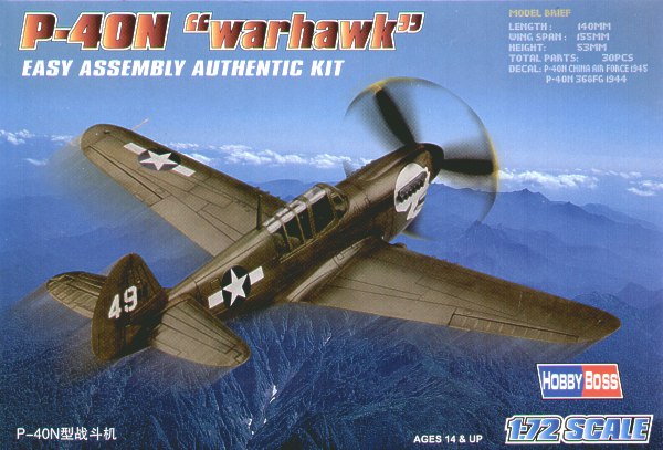 Hobbyboss 1:72 - P-40N Warhawk