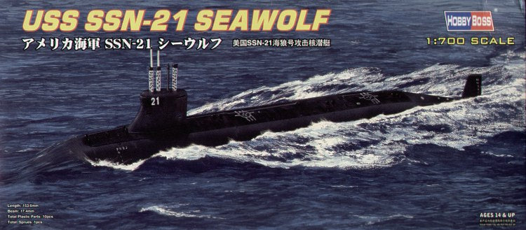 Hobbyboss 1:700 - USS SSN-21 Seawolf Attack Submarine