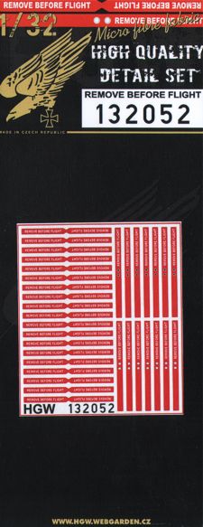 REMOVE BEFORE FLIGHT FLAGS/RBF (was originally HGW32002)