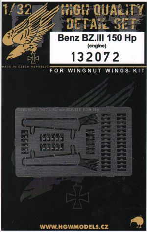 Benz BZ.III 150 Hp engine (designed to be used with Wingnut wing kits)