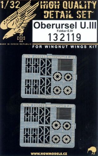 Oberursel U.III (Fokker E.IV engine) (designed to be used with Wingnut Wings kits)