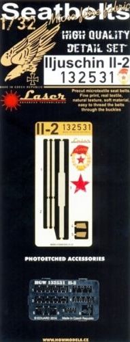 Ilyushin IL-2 seatbelts (designed to be used with Hobby Boss kits)[IL-2M IL-2M3]