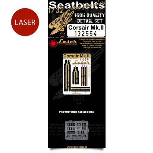 seatbelts for WWII Vought F4U-1 Corsair Mk.II in Royal Navy service (designed to be used with Tamiya kits) [seatbelts ]