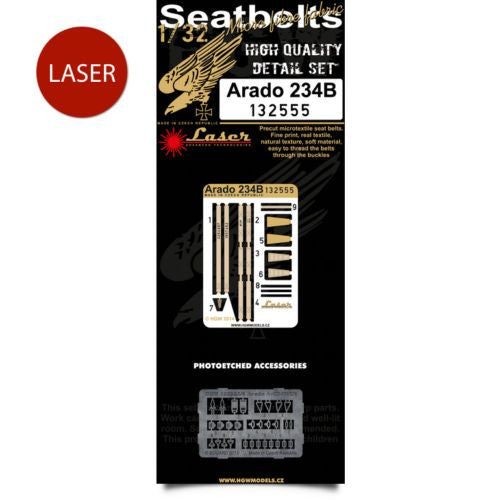 Arado Ar-234B seatbelts (designed to be used with Fly kits)