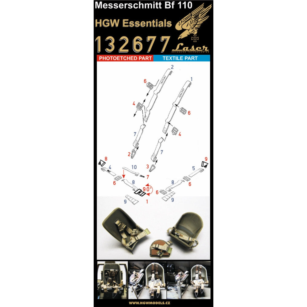 MESSERSCHMITT BF-110 - SEATBELTS