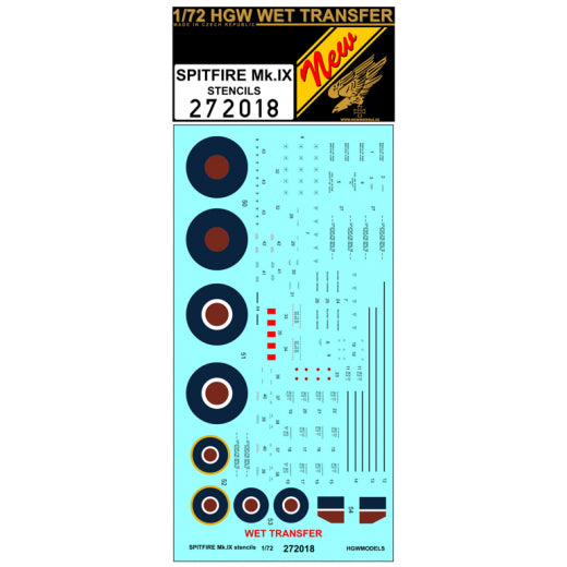 Supermarine Spitfire Mk.IXc/Mk.IXe - Stencils