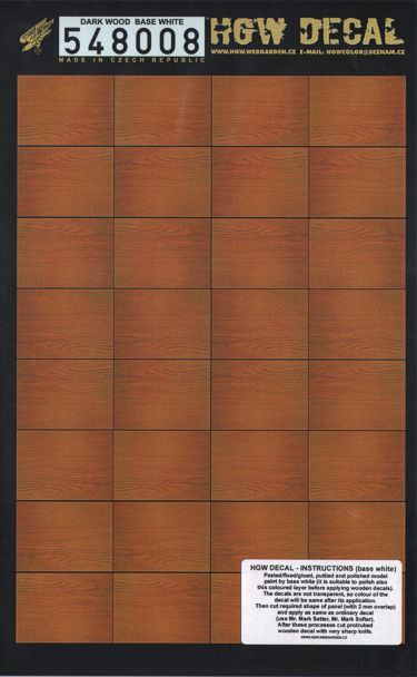 DARK WOOD BASE WHITE