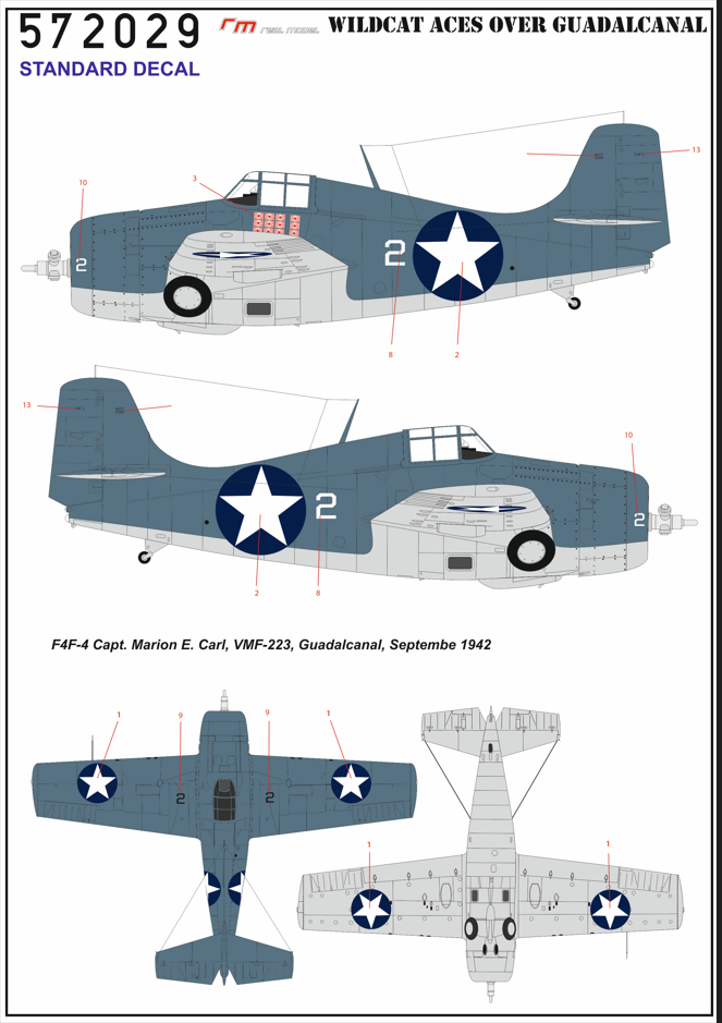 Grumman F4F-4 WILDCAT ACES OVER QUADALCANAL