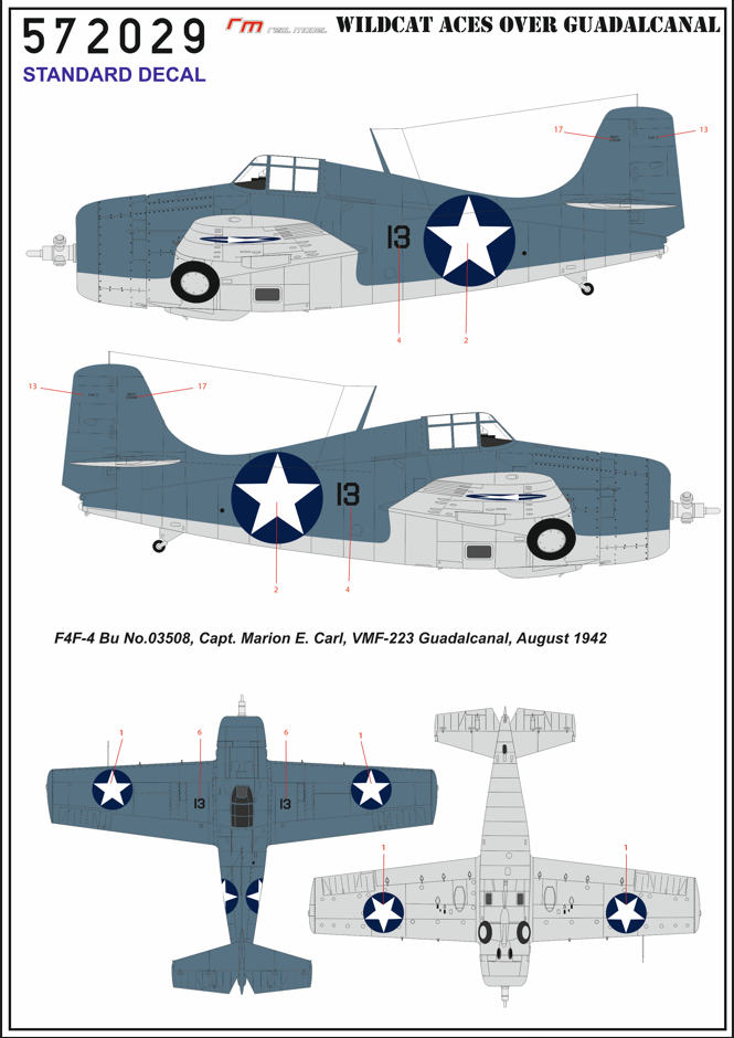 Grumman F4F-4 WILDCAT ACES OVER QUADALCANAL