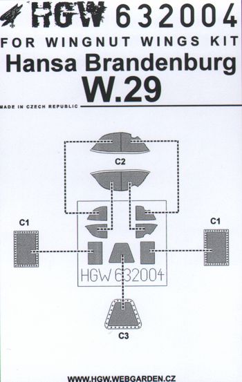 Hansa-Brandenburg W.29 (designed to be used with Wingnut Wings kits)
