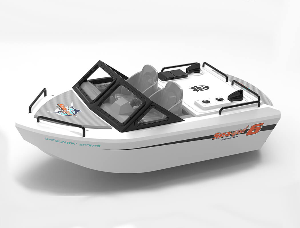 Heng Long Sea-God 6 245mm Brushless Kart Boat - White