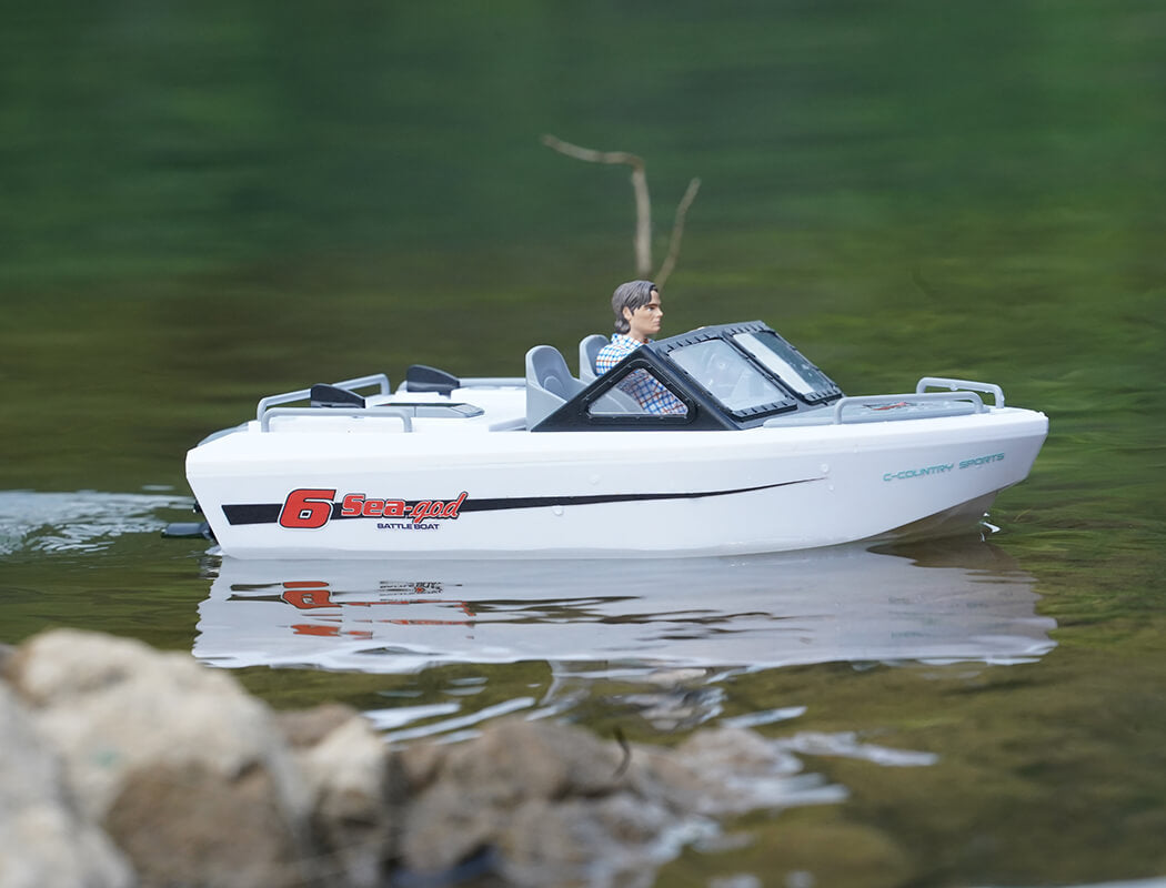 Heng Long Sea-God 6 245mm Brushless Kart Boat - White