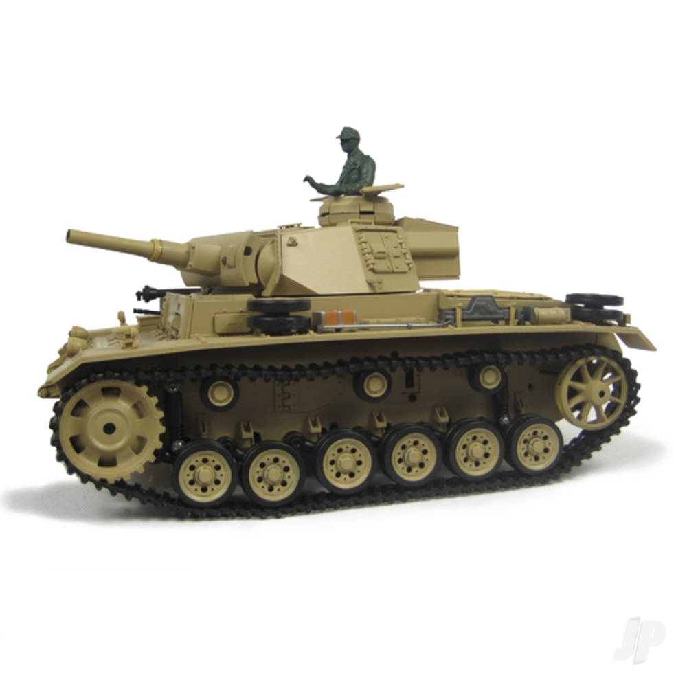 Henglong 1:16 Tauch Panzer III with Infrared Battle System (2.4GHz + Shoot - HLG3849-1U 3