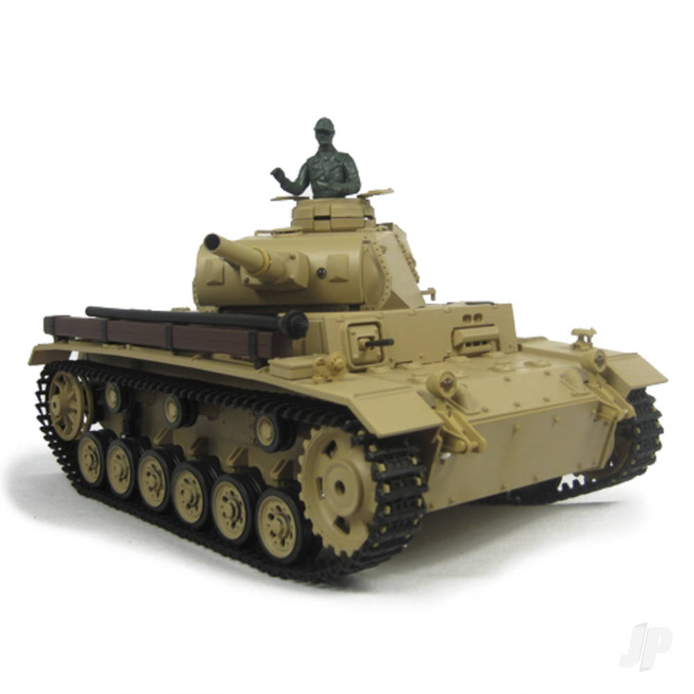 Henglong 1:16 Tauch Panzer III with Infrared Battle System (2.4GHz + Shoot - HLG3849-1U 6