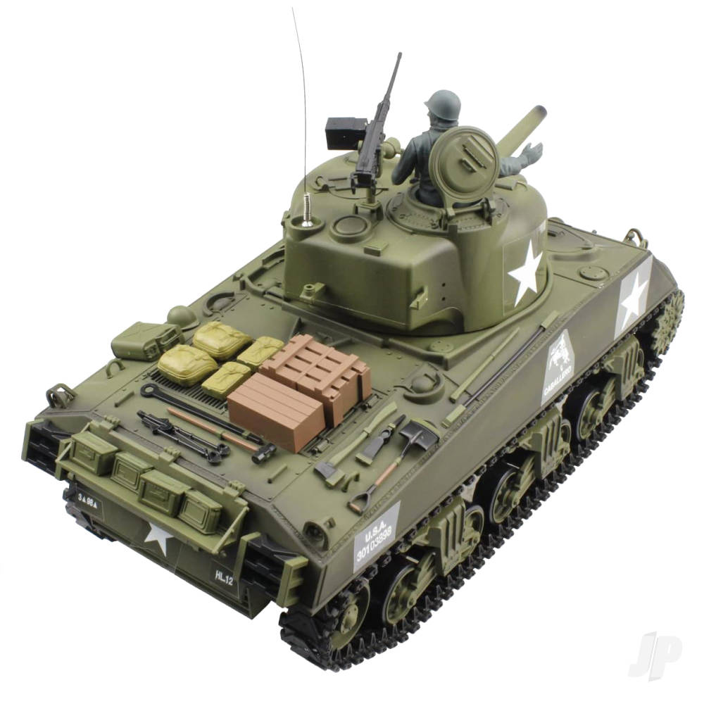 Henglong 1:16 US M4A3 Sherman with Infrared Battle System (2.4GHz + Shoote - HLG3898-1B 1